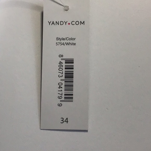 NWT size 34C Yandy collection, white lace underwire bra - Picture 2 of 7